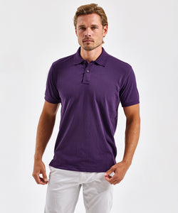 Mens polycotton blend polo | black