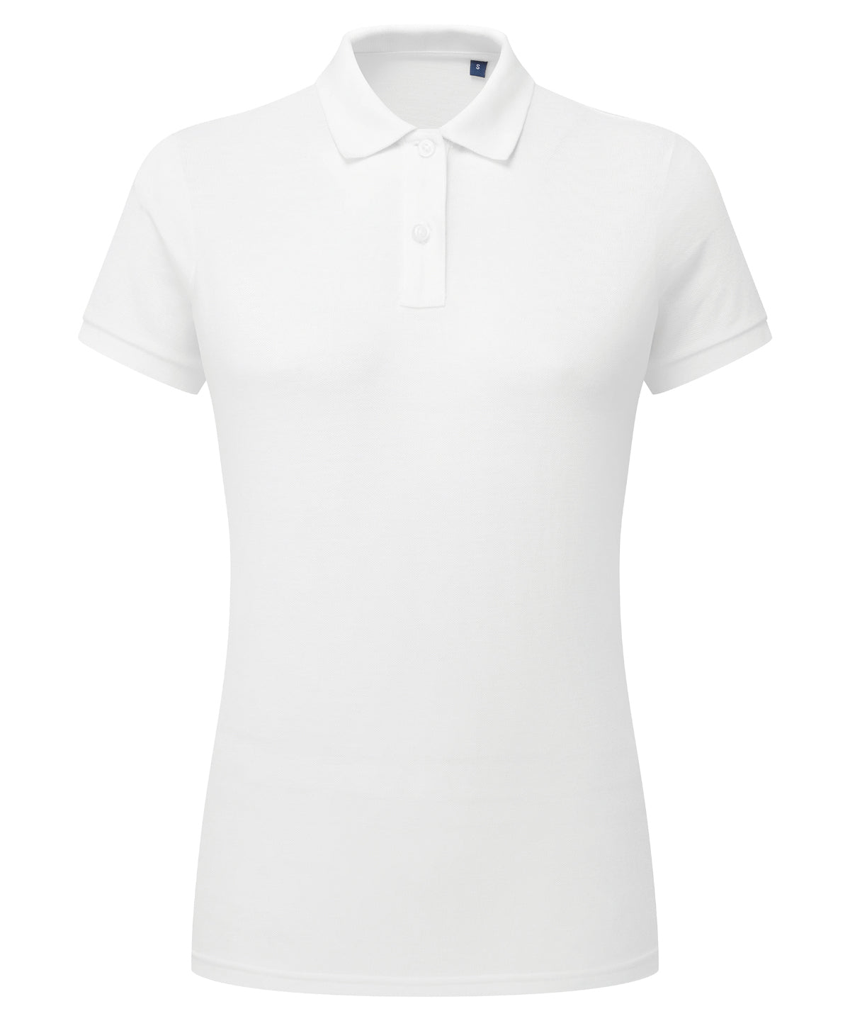 Womens polycotton blend polo | white