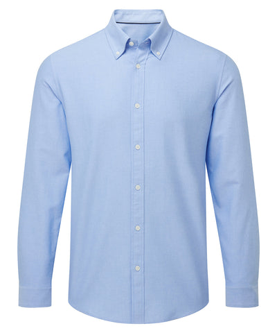 Mens cotton long sleeve Oxford shirt | light blue