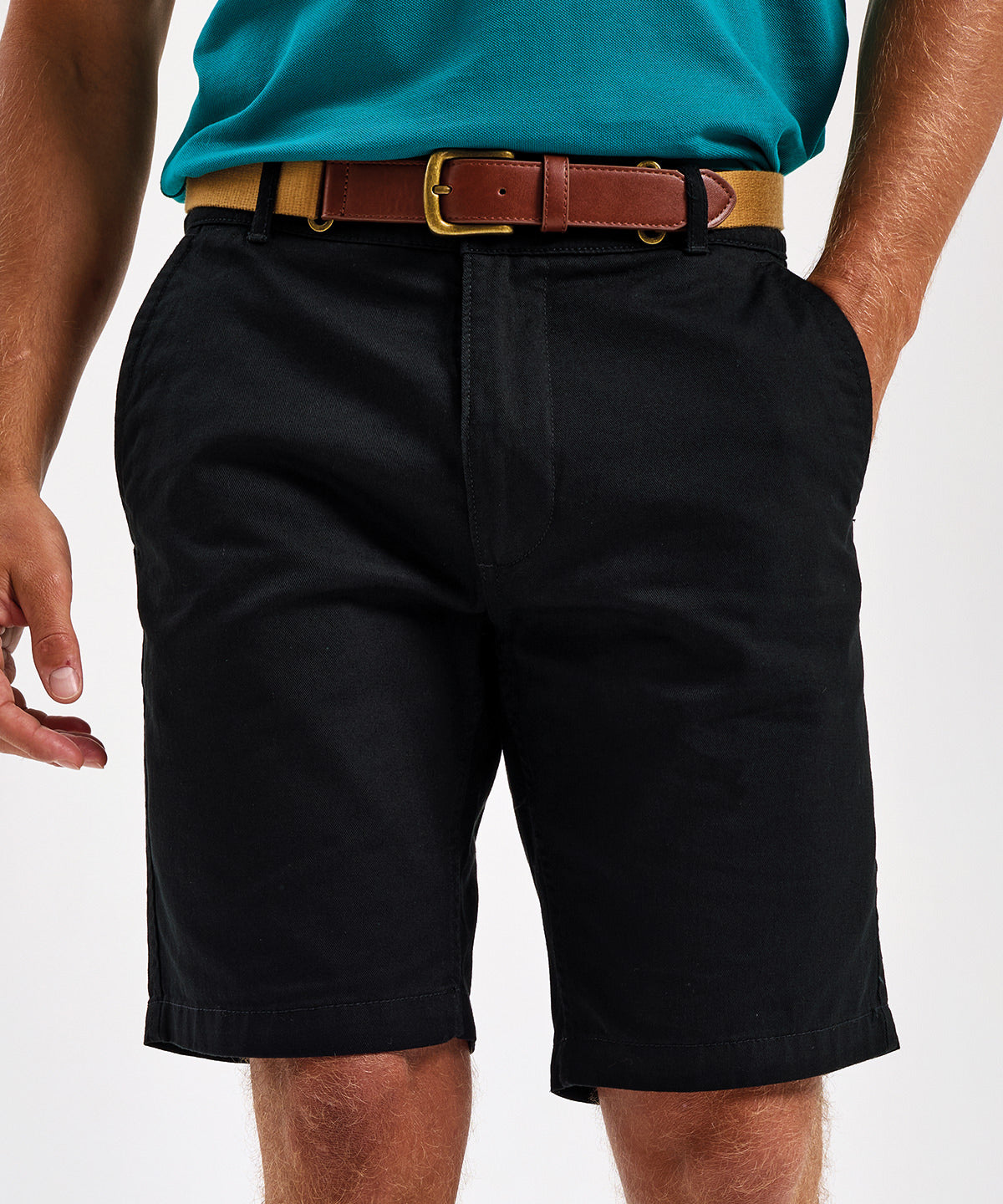 Mens chino shorts | black