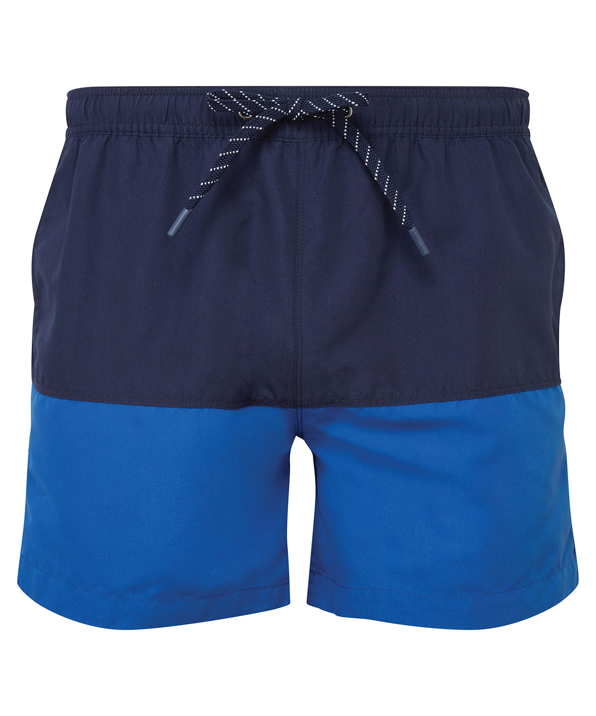 Block colour swim shorts | navy/royal