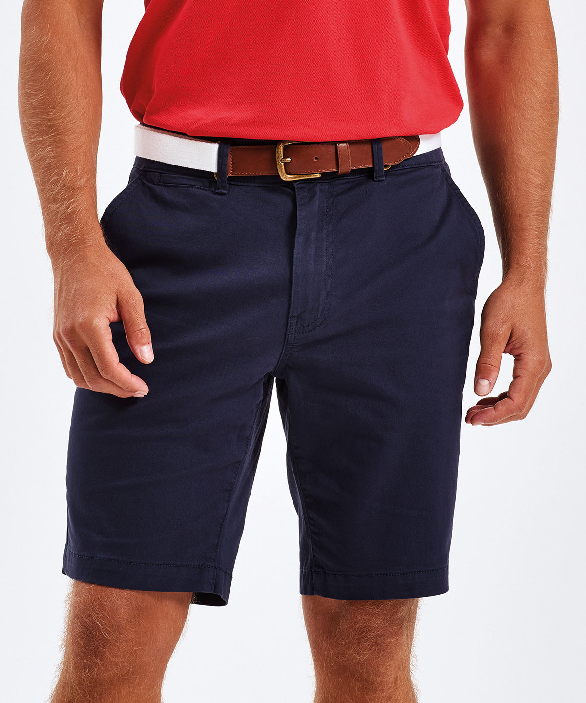 Mens lightweight chino shorts | slate