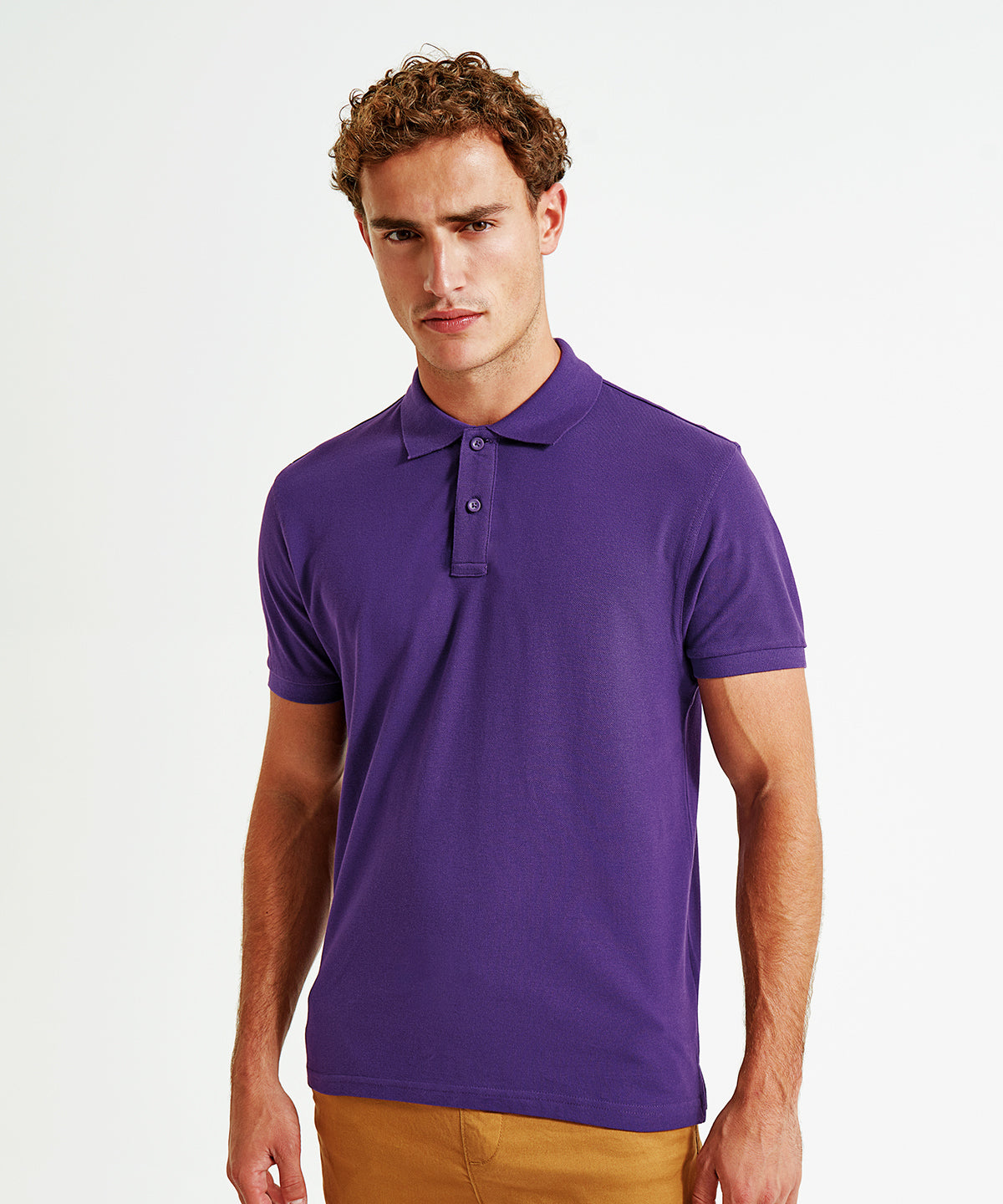 Mens organic polo | graphite
