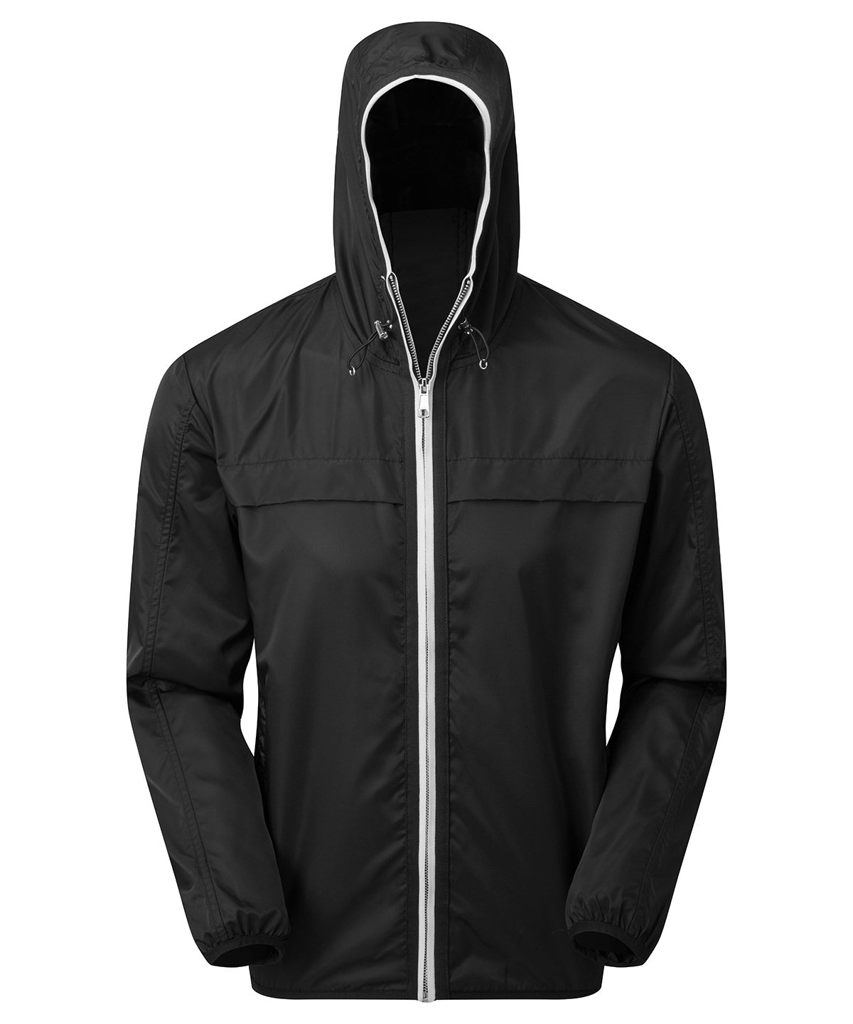 Mens lightweight shell jacket | black/white