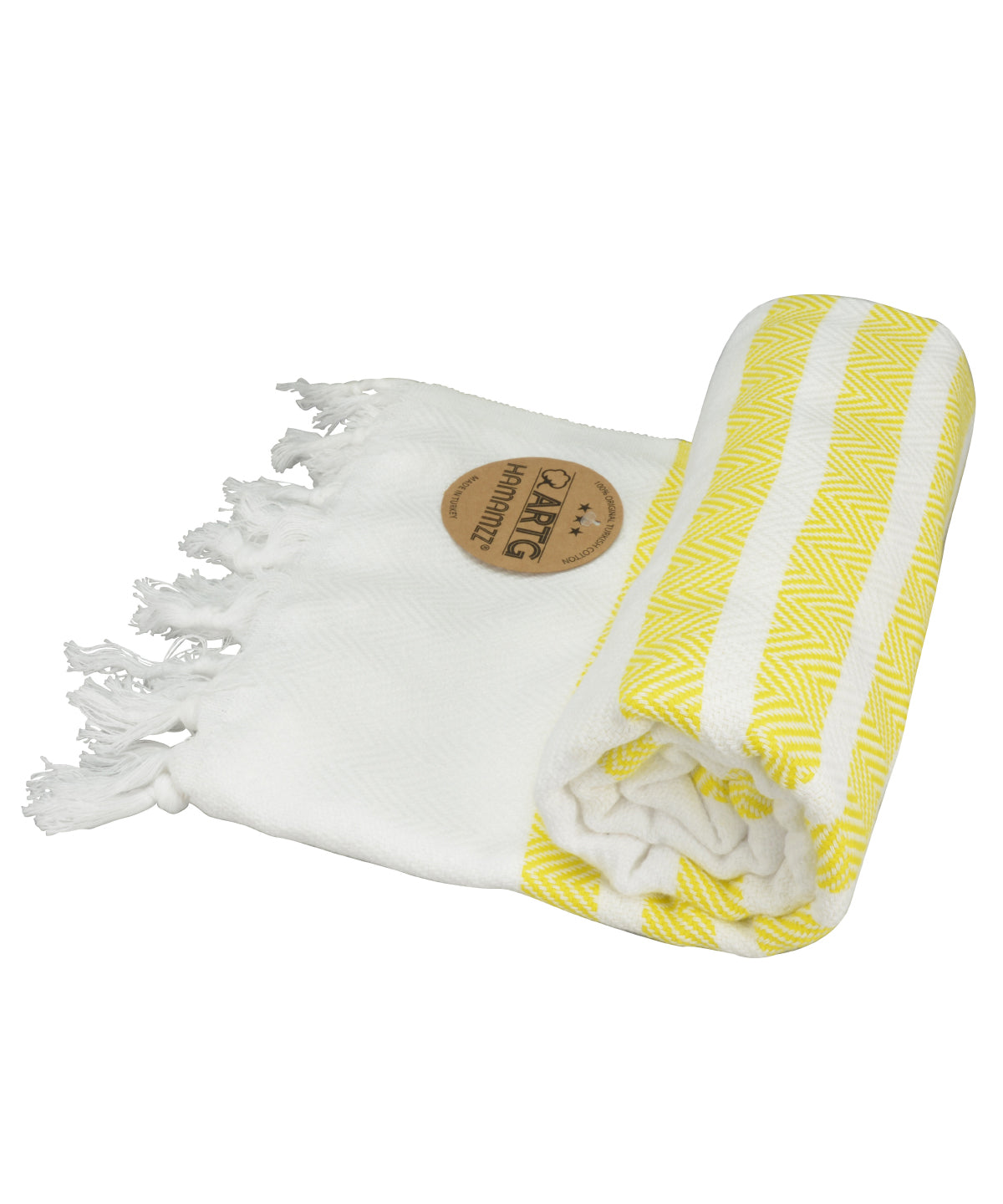 ARTG® Hamamzz® dalaman towel | White/Bright Yellow