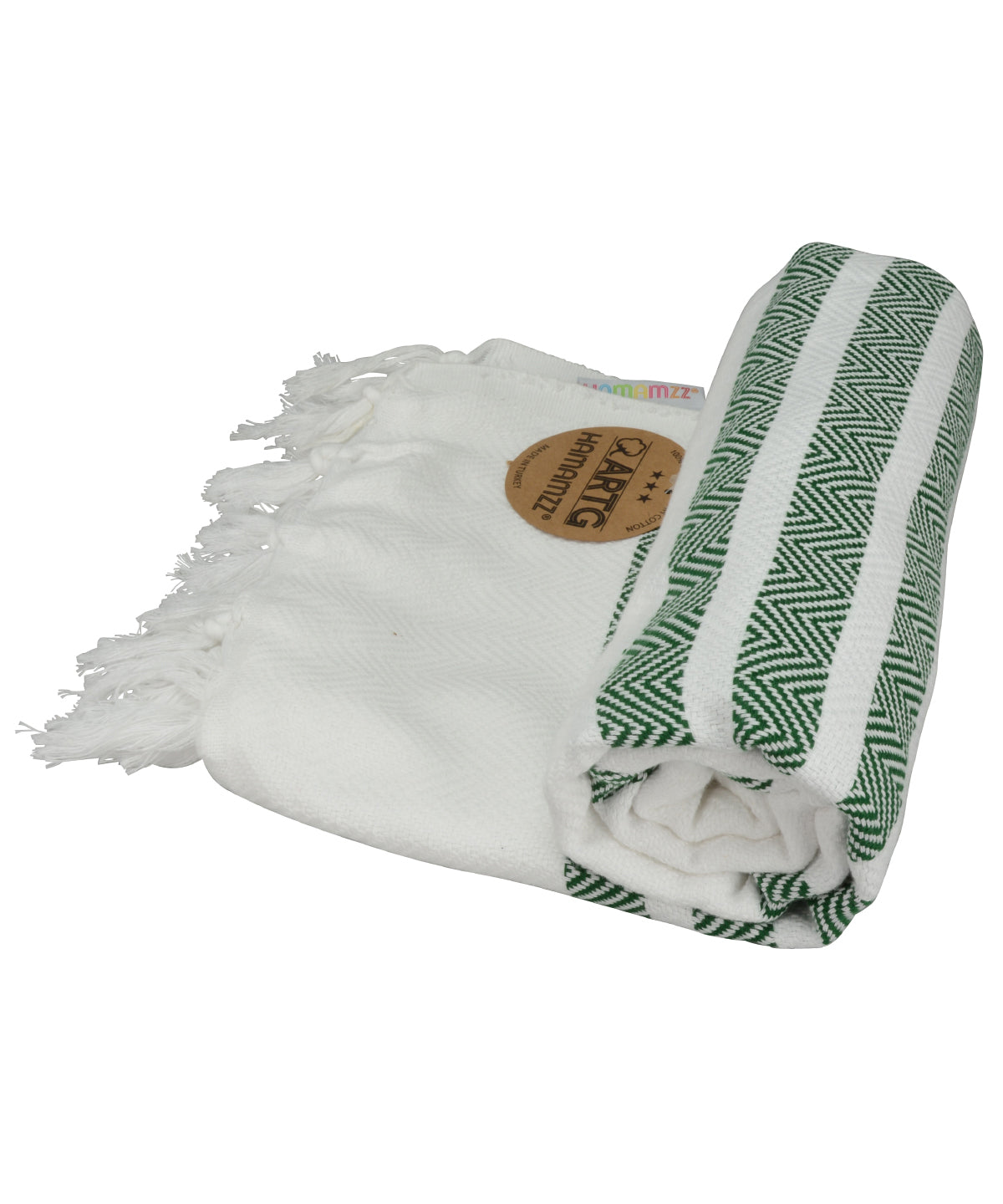 ARTG® Hamamzz® dalaman towel | White/Dark Green