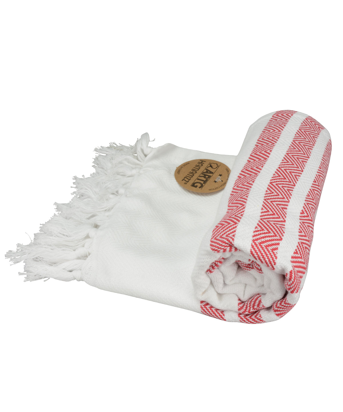 ARTG® Hamamzz® dalaman towel | White/Fire Red