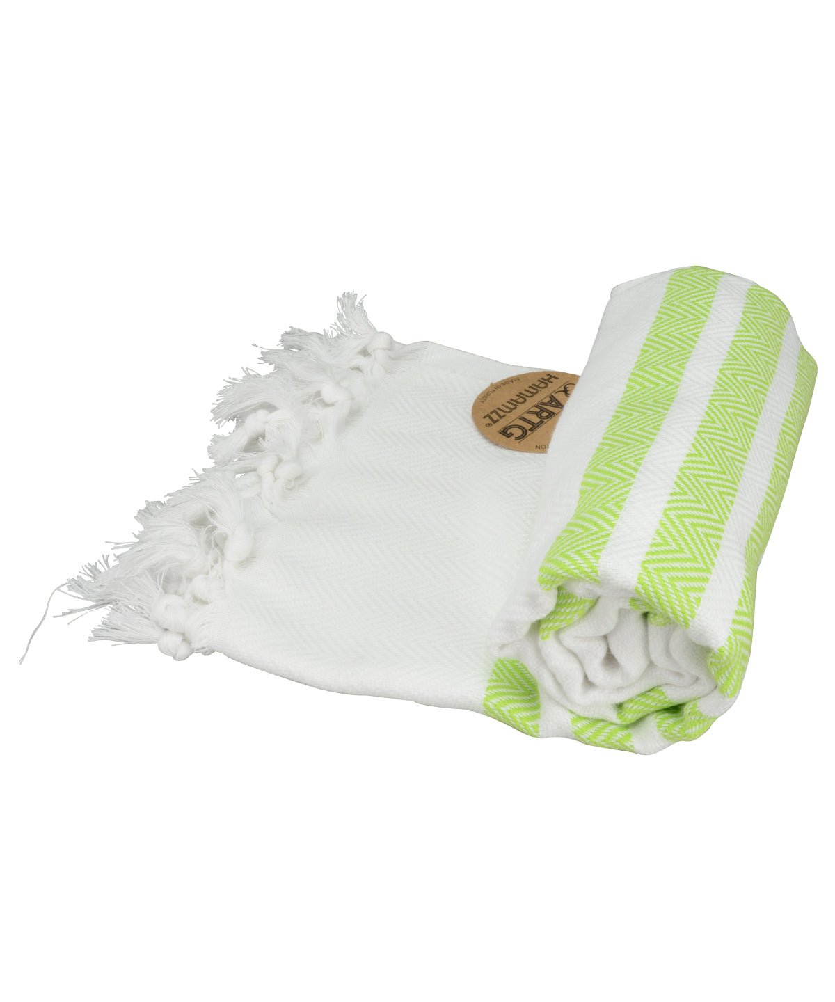 ARTG® Hamamzz® dalaman towel | White/lime Green