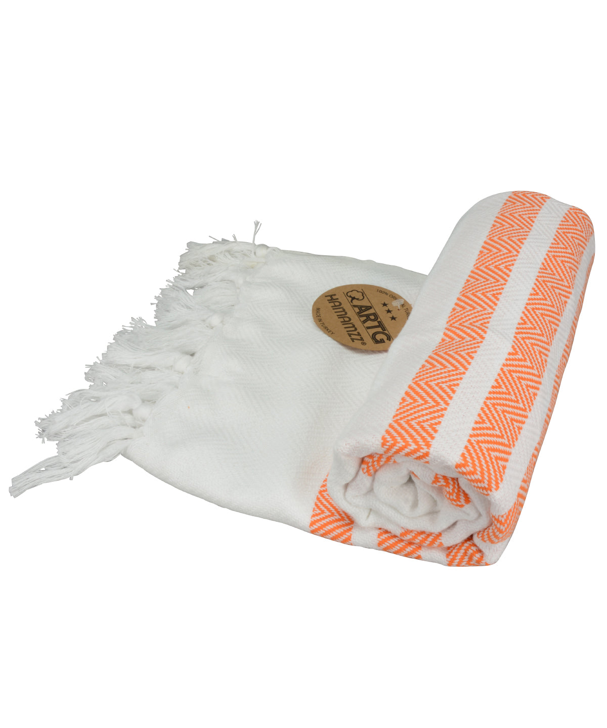 ARTG® Hamamzz® dalaman towel | White/Orange