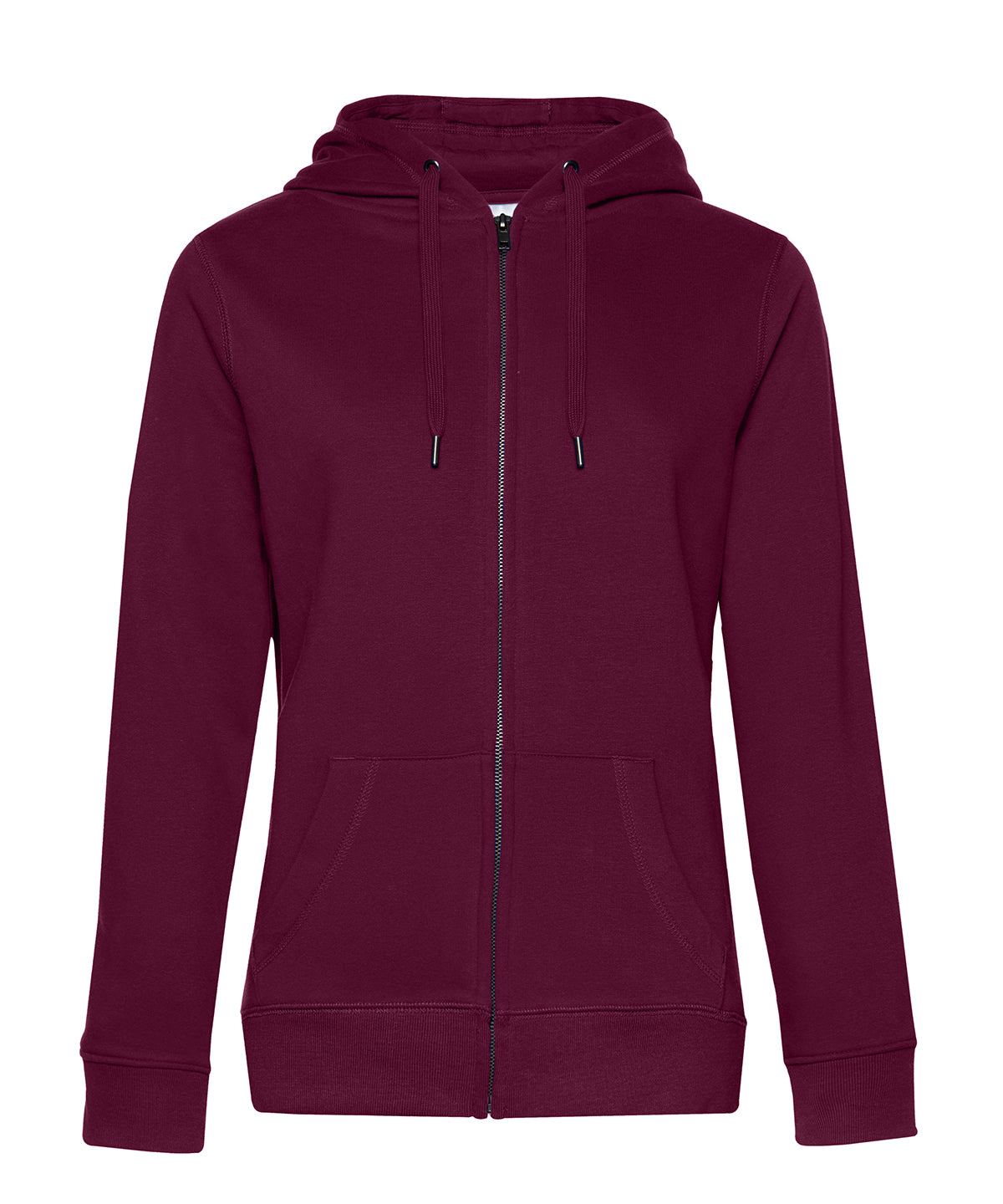 BC Queen zipped hooded | Dark Cherry