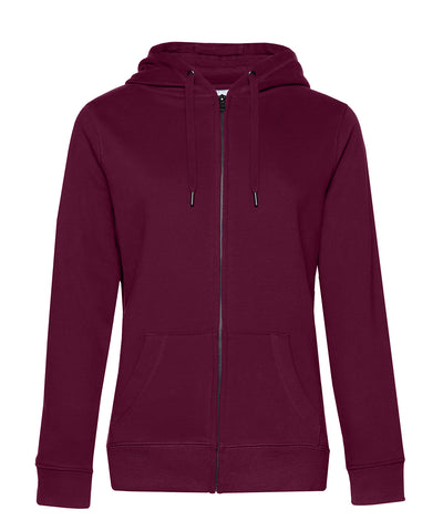 BC Queen zipped hooded | dark cherry