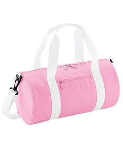 Mini barrel bag | black/fuchsia