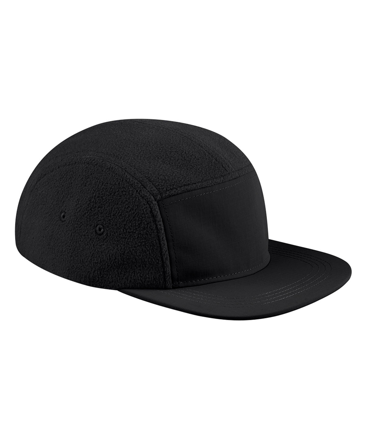 Recycled fleece outdoor camper cap | black