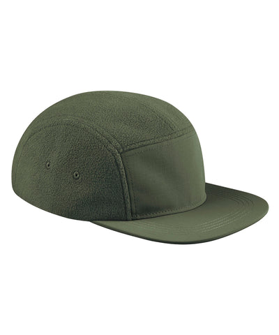Recycled fleece outdoor camper cap | olive green