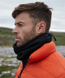 Recycled fleece snood | black