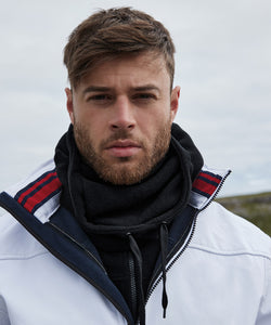 Recycled fleece hood | black
