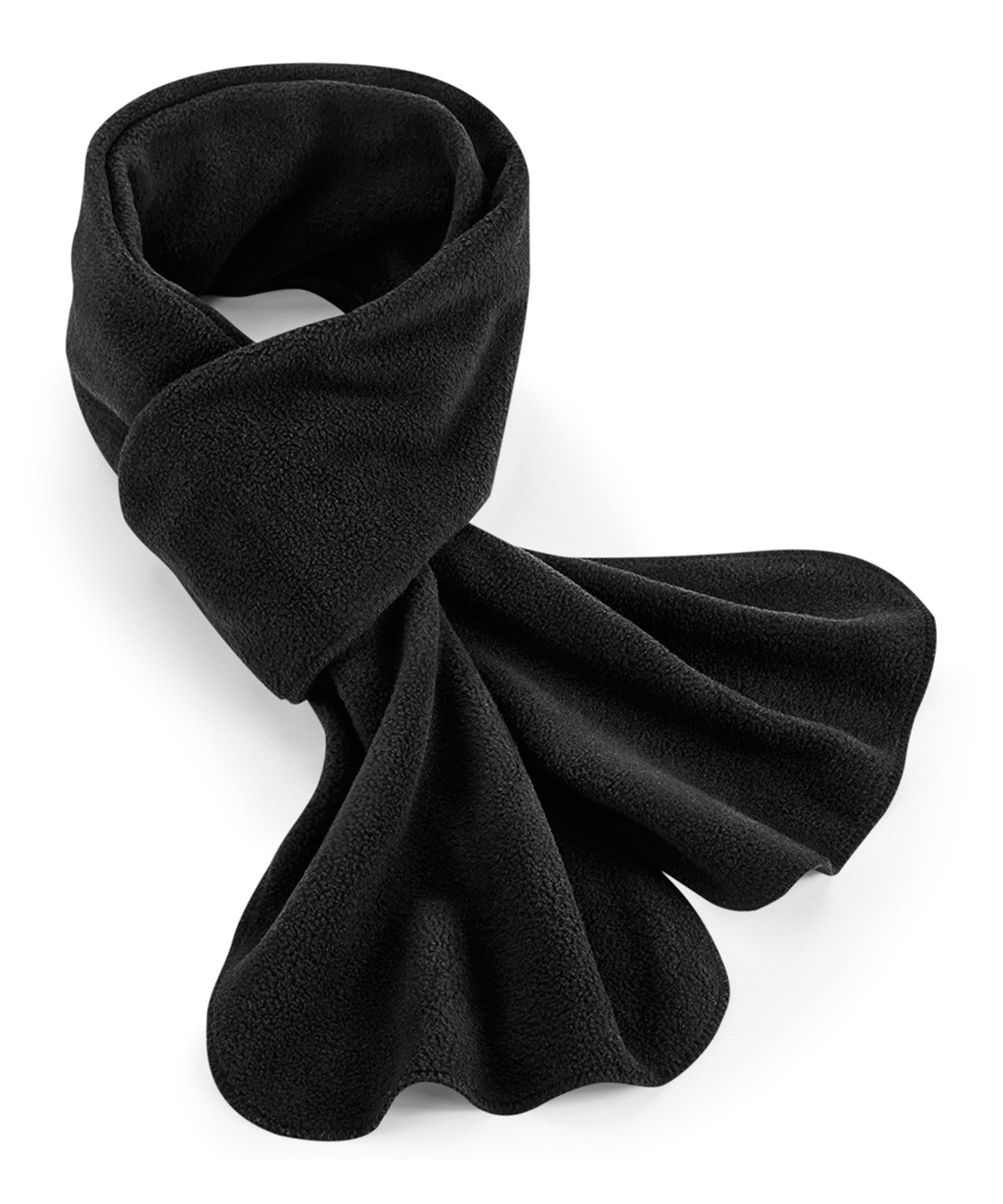 Recycled fleece scarf | black