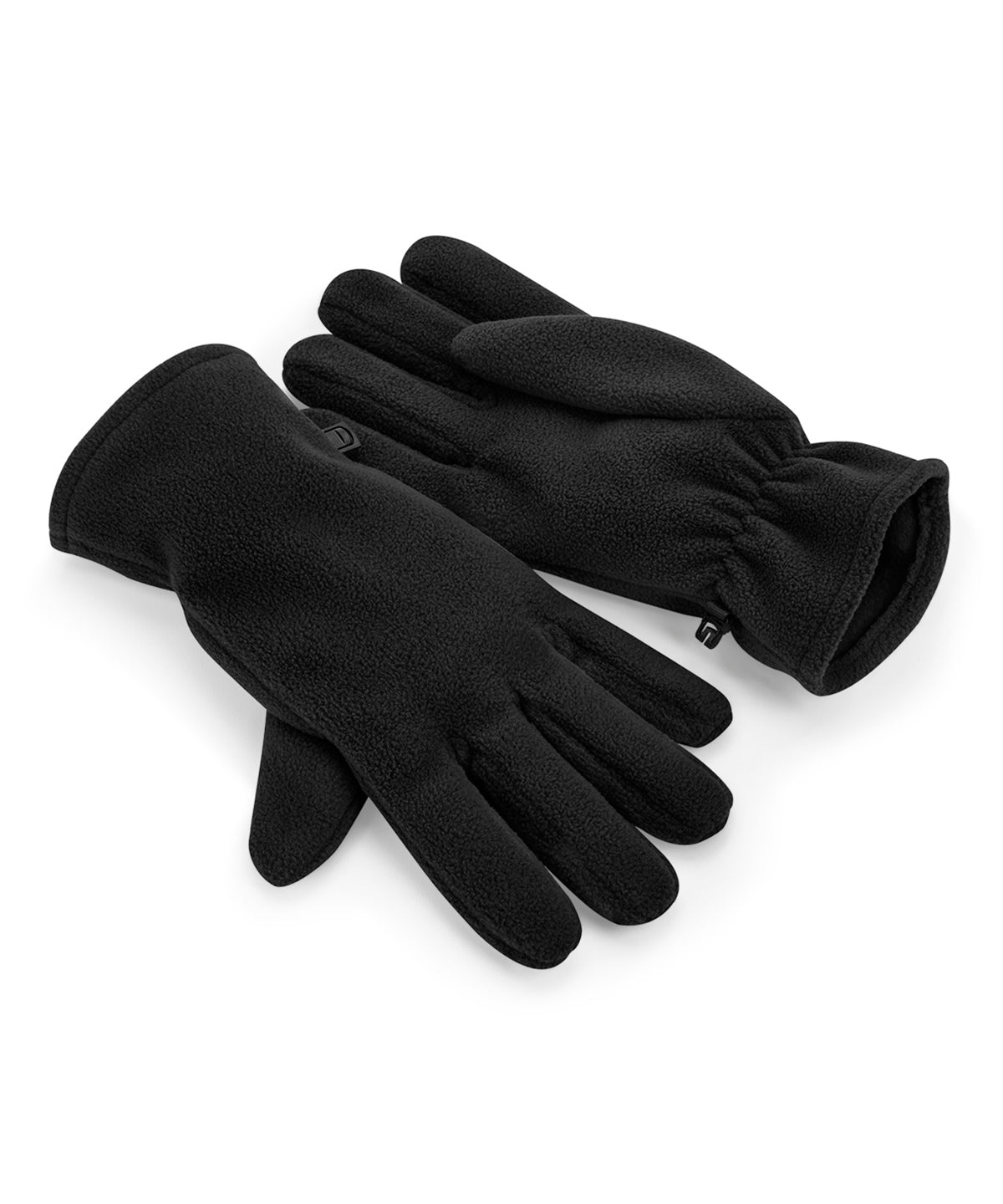 Recycled fleece gloves | black