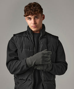 Recycled fleece gloves | black