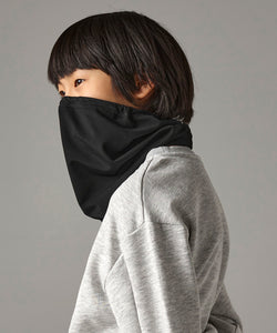Junior softshell sports tech neck warmer | black