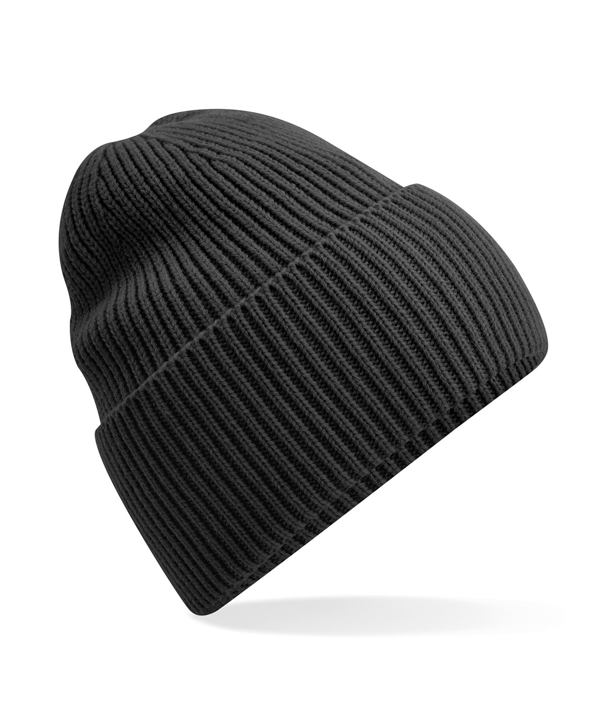 Oversized cuffed beanie | charcoal