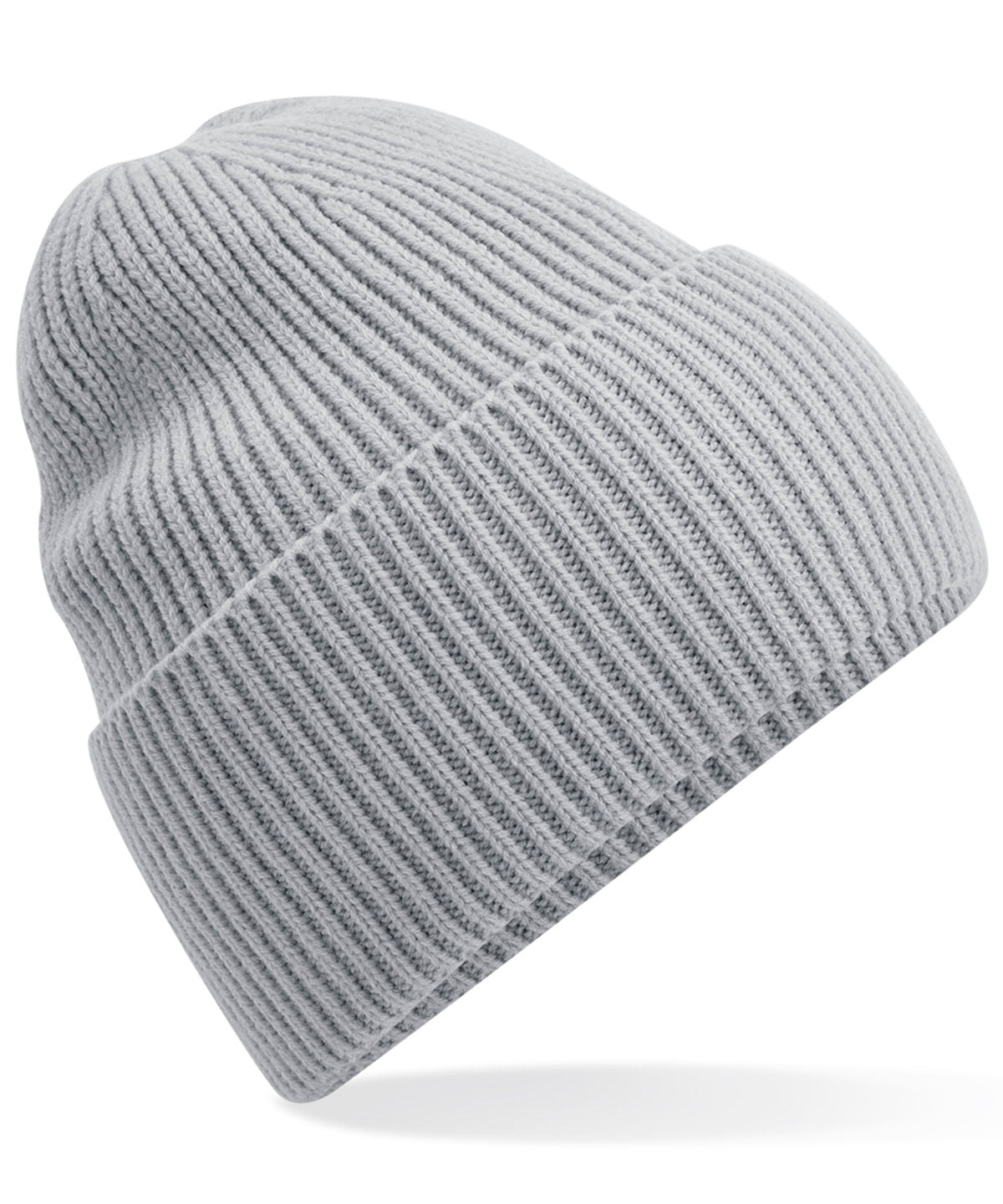 Oversized cuffed beanie | light grey