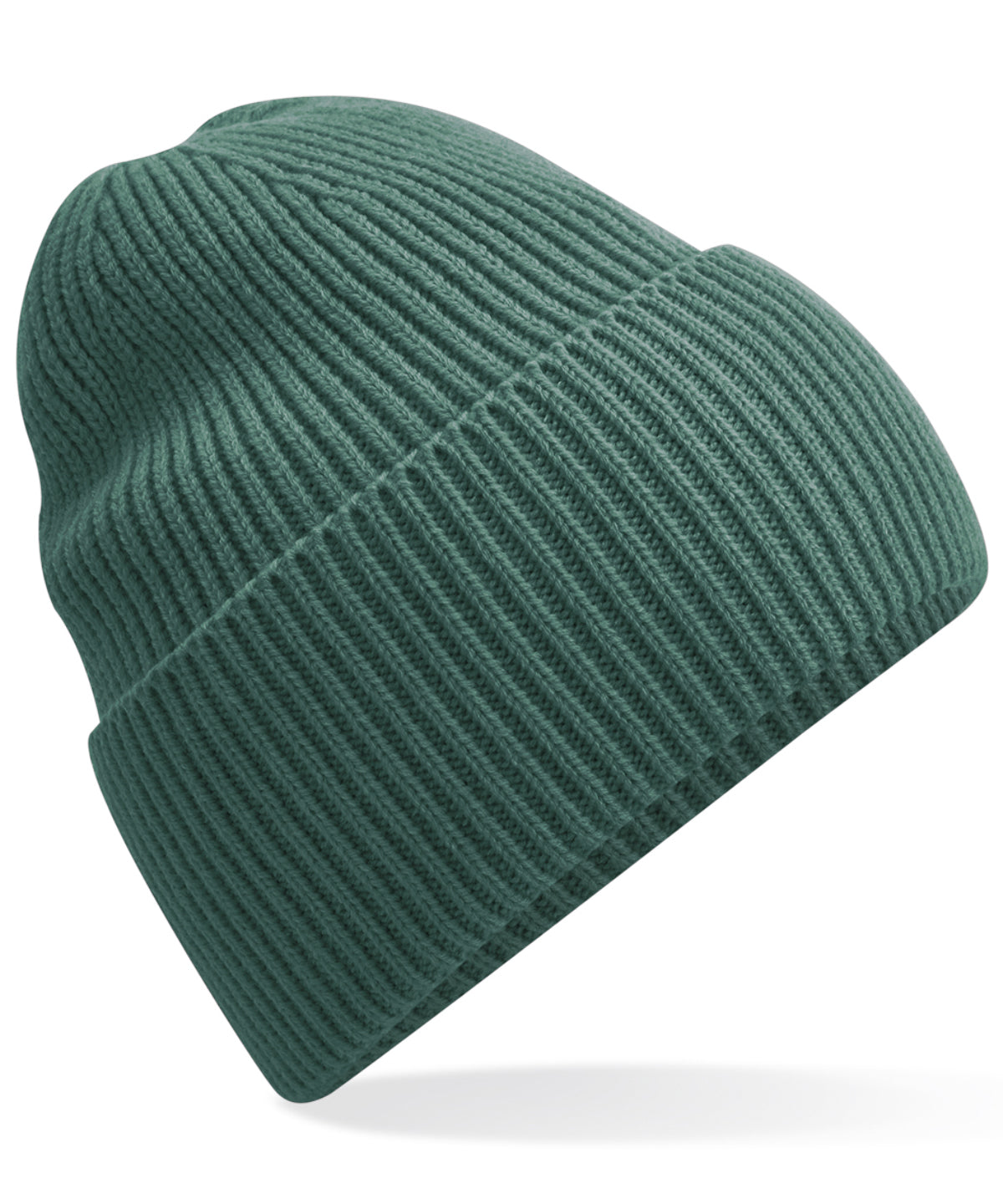 Oversized cuffed beanie | marine green