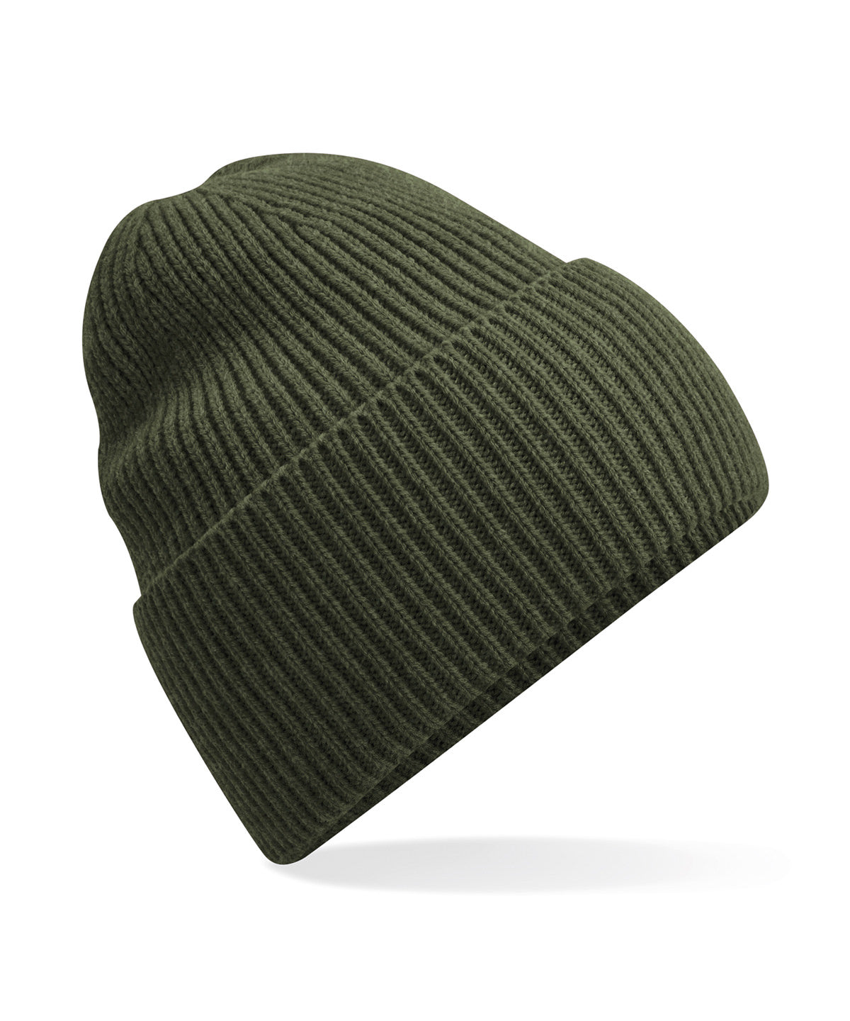Oversized cuffed beanie | olive green