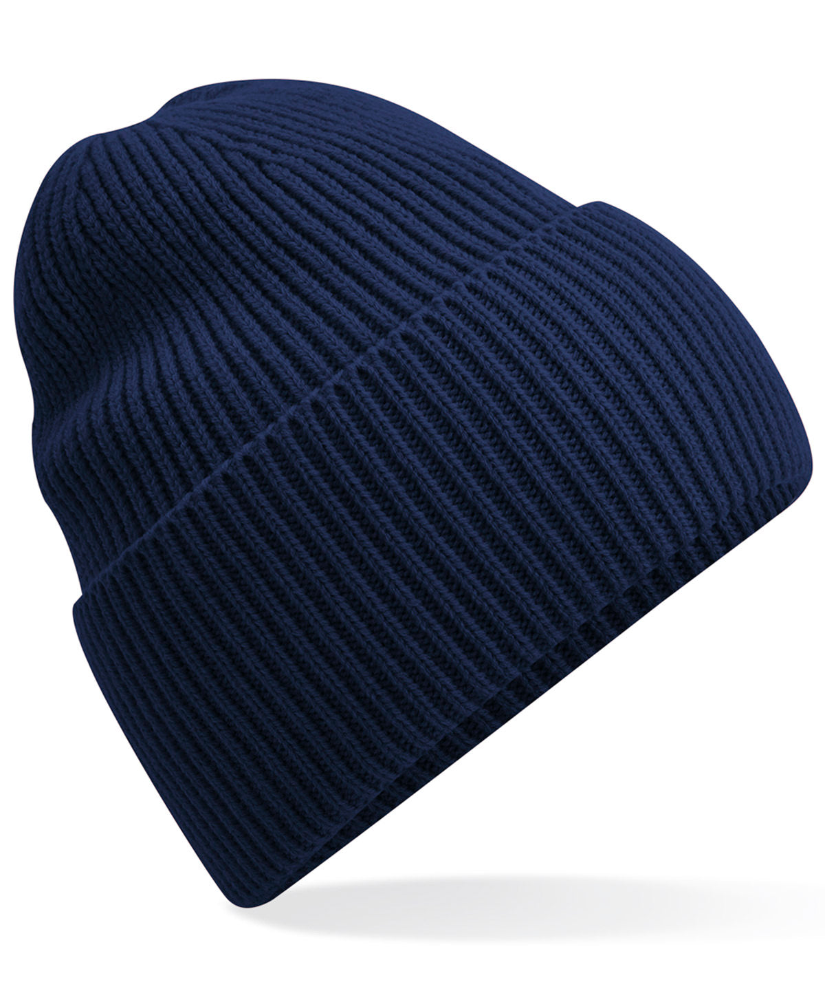 Oversized cuffed beanie | oxford navy