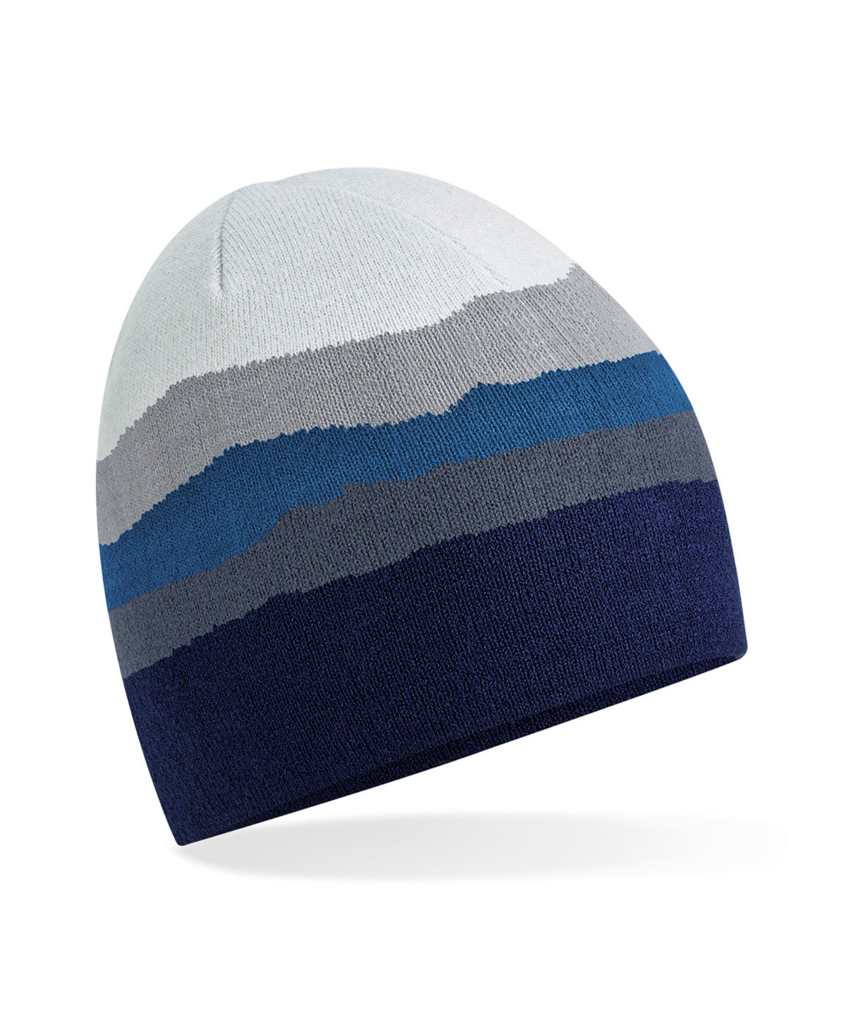 Mountain peaks pull-on beanie | rocky peaks