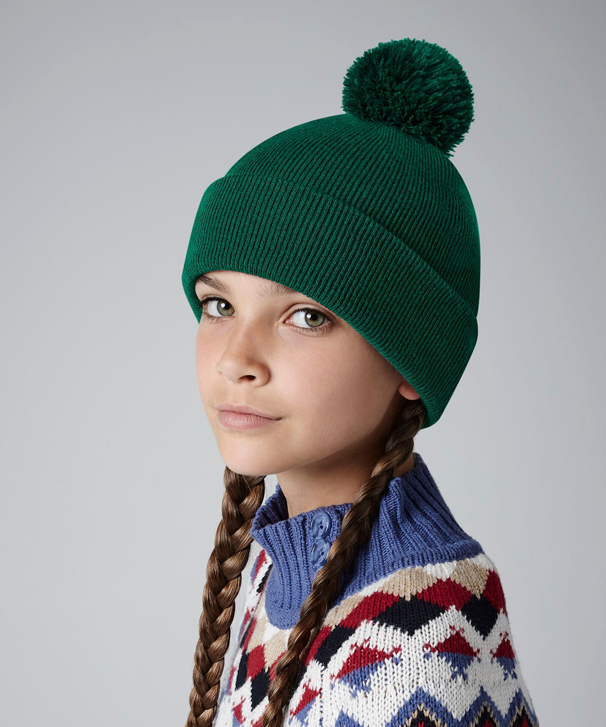Junior original pom pom beanie | black