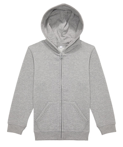 BC ID334 zip hoodie /kids | sport grey