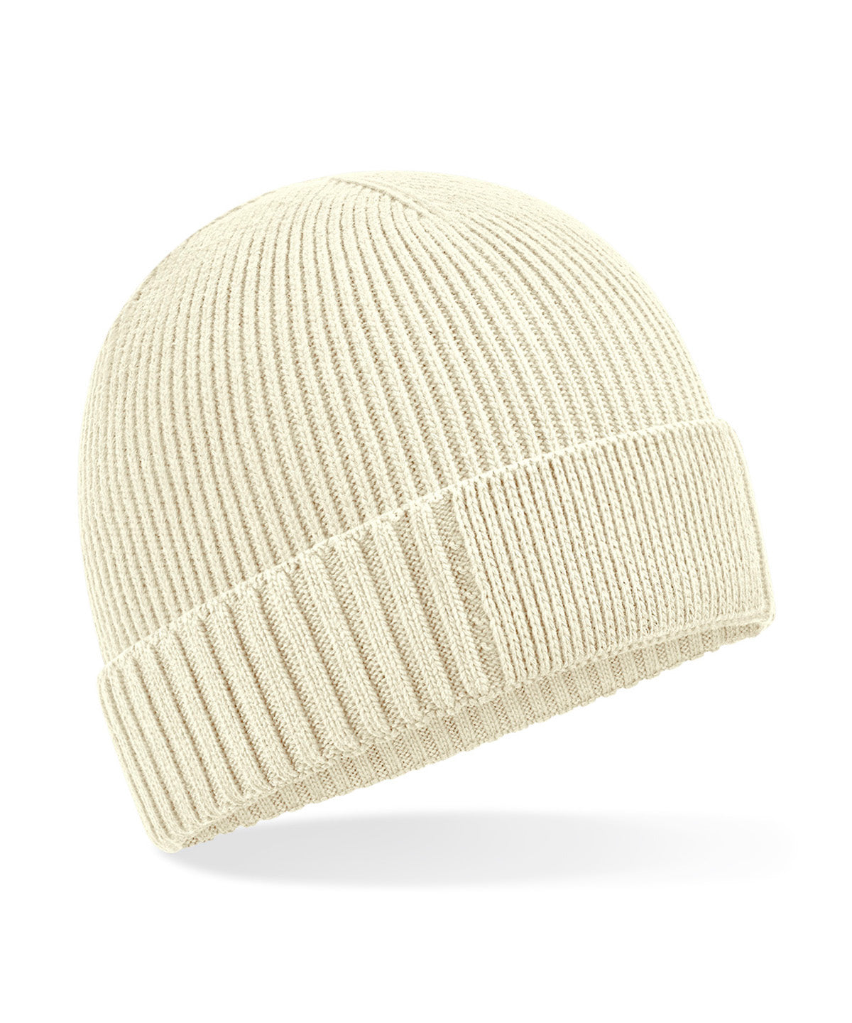 Organic cotton engineered patch beanie | sand