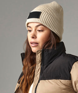 Fashion patch beanie | black