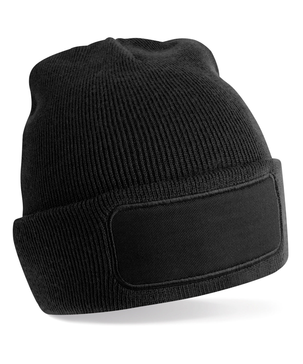 Recycled original patch beanie | black