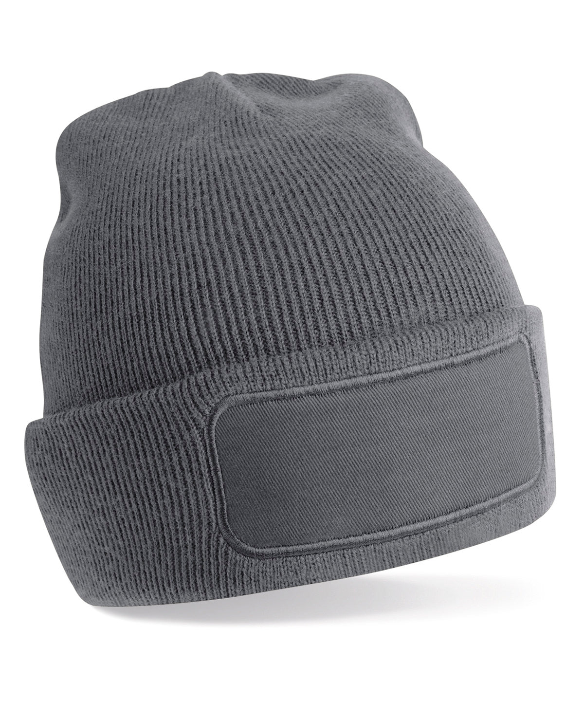 Recycled original patch beanie | graphite grey