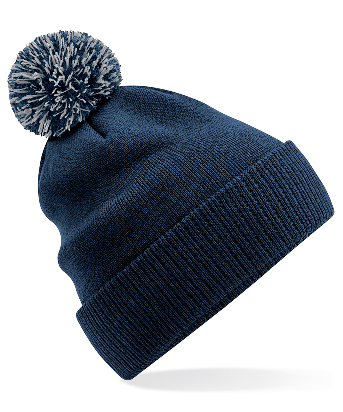 Recycled Snowstar® beanie | french navy/light grey
