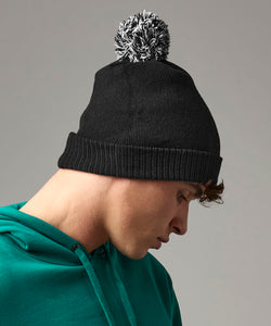 Recycled Snowstar® beanie | black/white