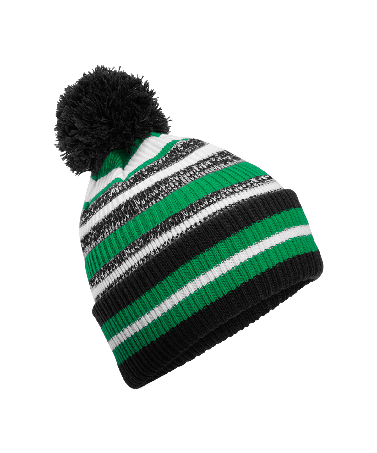 Multi-sport fan beanie | black/kelly green/white