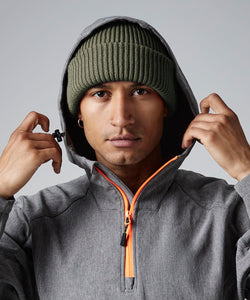 Wind-resistant breathable elements beanie | black