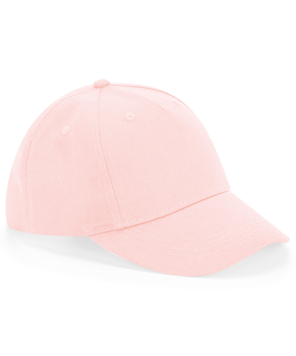 Junior organic cotton 5-panel cap | powder pink