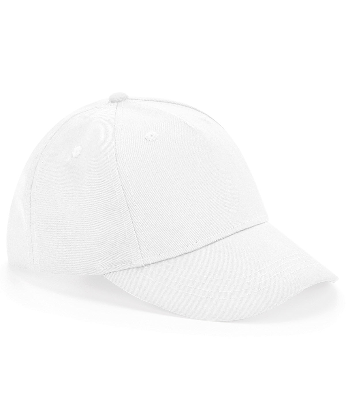 Junior organic cotton 5-panel cap | white