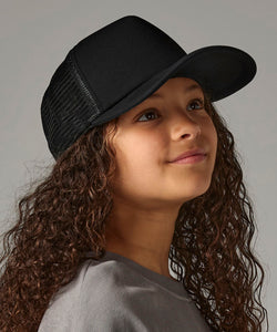 Junior vintage snapback trucker | black/black