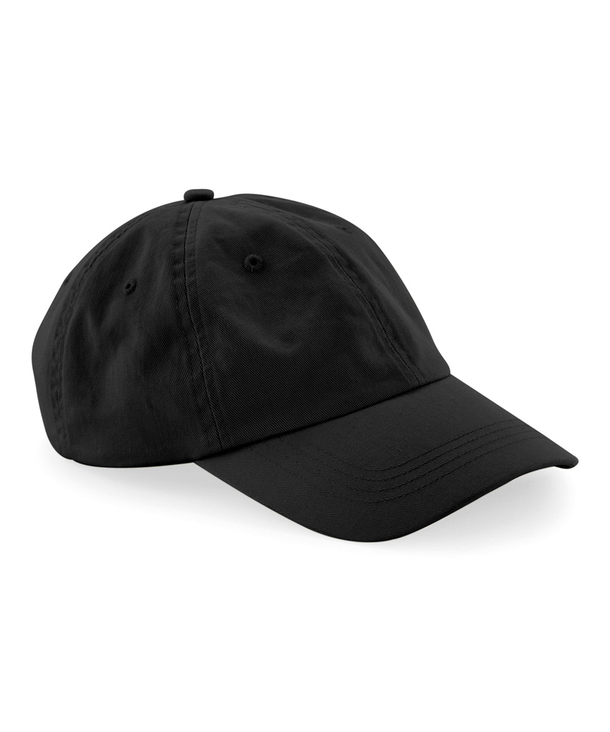 Organic cotton 6-panel dad cap | black