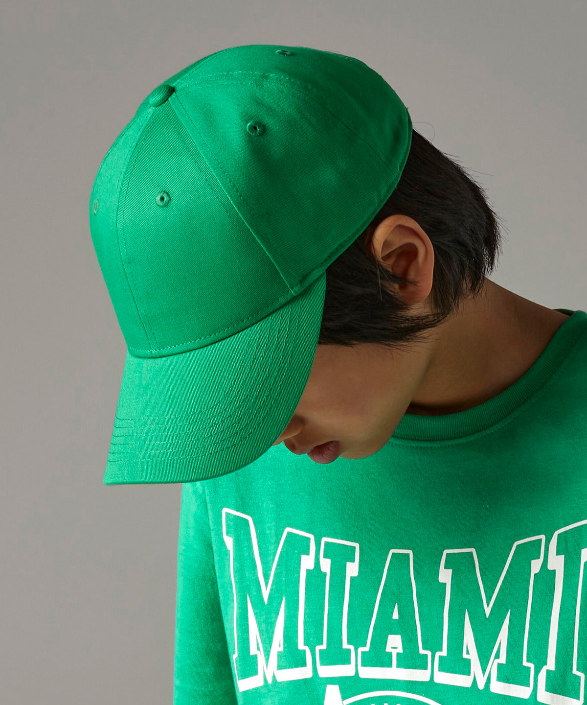 EarthAware® junior classic organic cotton 6-panel cap | kelly green