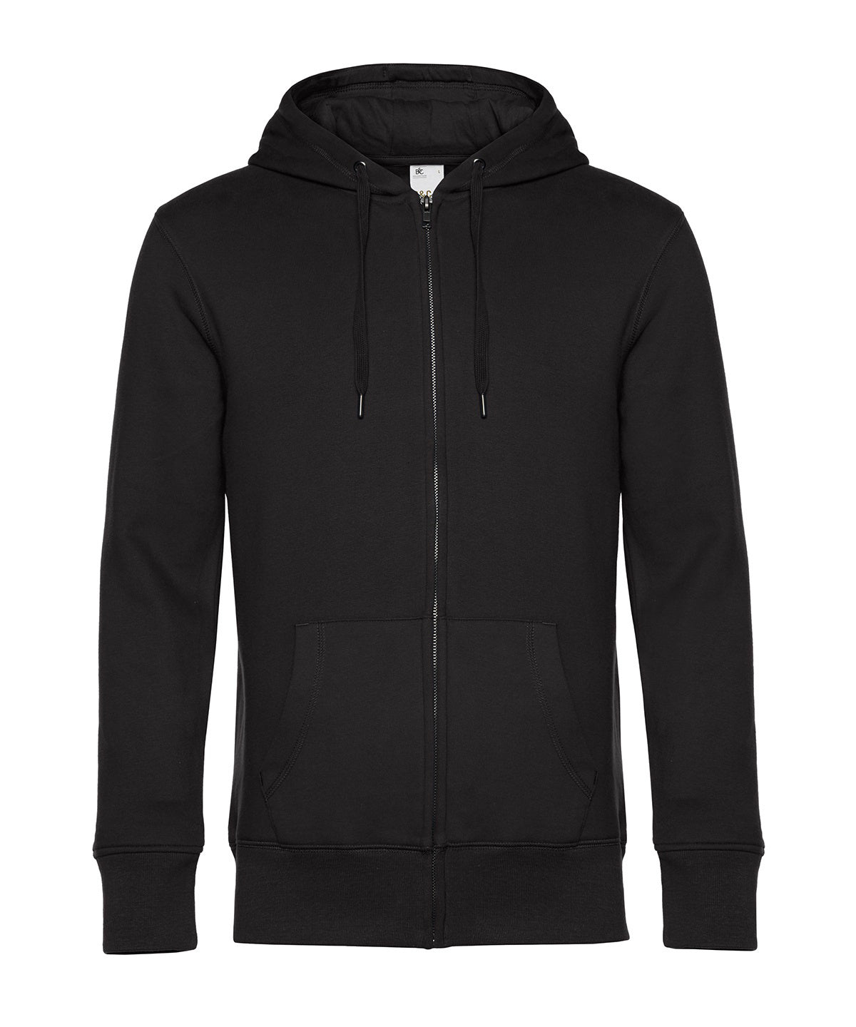 BC KING Zipped Hood | Black Pure