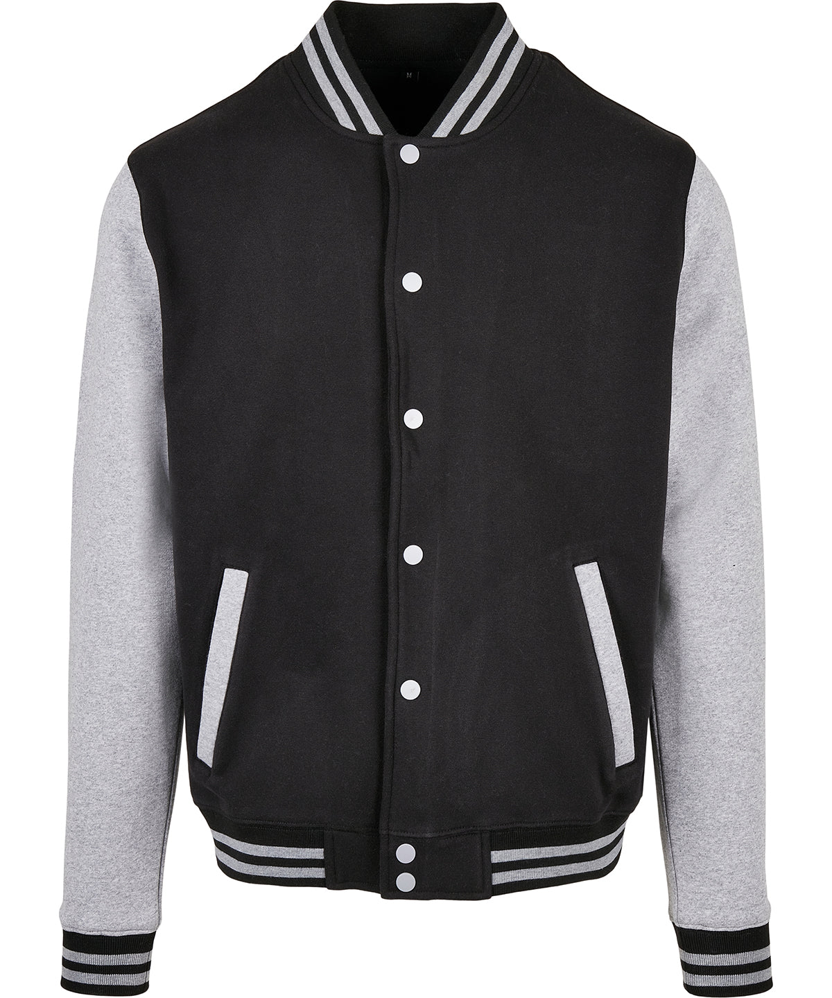 Basic college jacket | black/heather grey