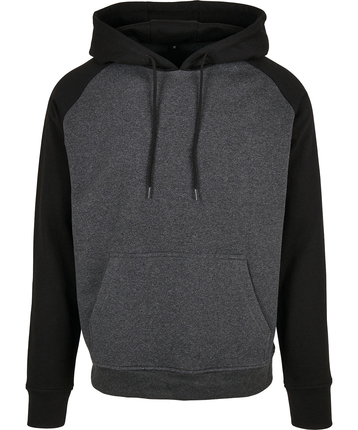 Basic raglan hoodie | charcoal/black