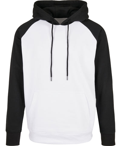Basic raglan hoodie | white/black