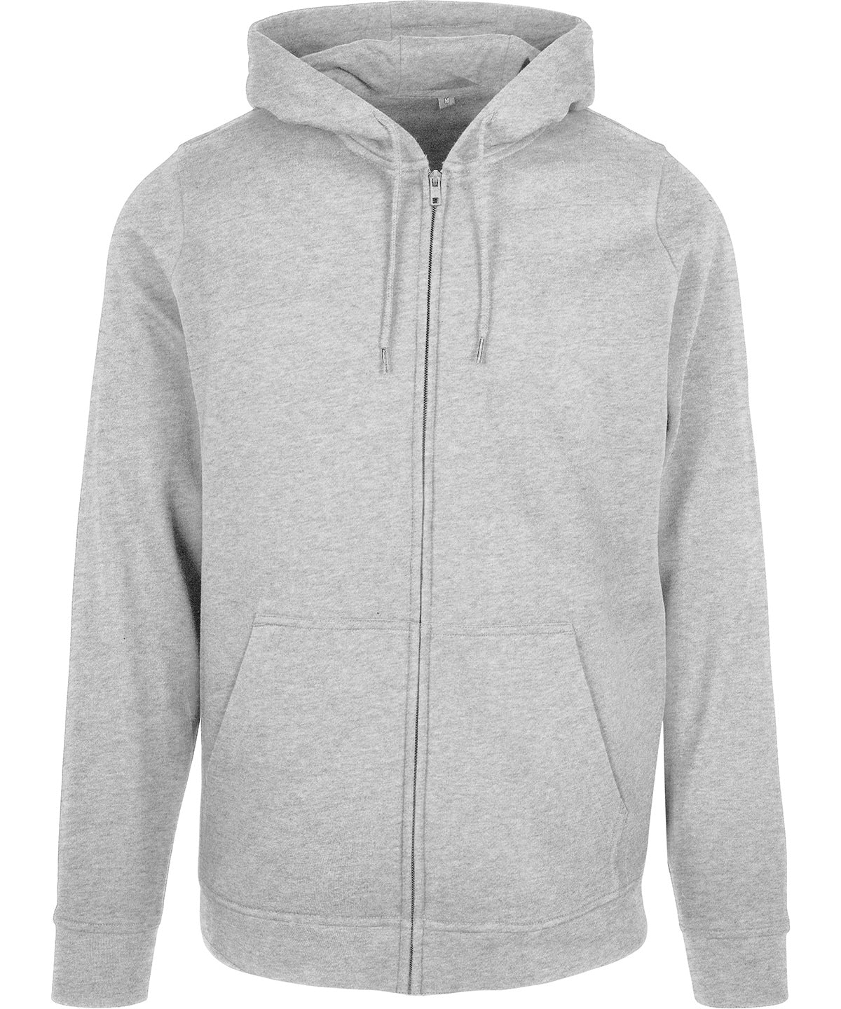 Basic zip hoodie | heather grey